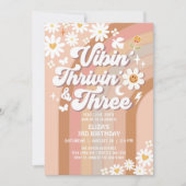 Vibin' Thrivin' en drie aardse retroverjaardagen Kaart (Voorkant)