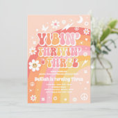 Vibin' Thrivin' en Drie Groovy 3de verjaardag Kaart (Staand voorkant)