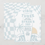 Vibin' Thrivin' en drie Surven 3e verjaardagsfeest Kaart (Voorkant / Achterkant)