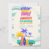 Vibin 'Thrivin' & Three Surf Van 3e verjaardag Kaart (Voorkant)