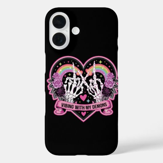 Vibing met mijn demonen Case-Mate iPhone case (Achterkant)