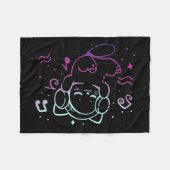 Vibing met muziek fleece deken (Voorkant (Horizontaal))