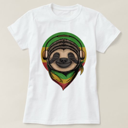 Vibing Sloth T-Shirt (Design voorkant)