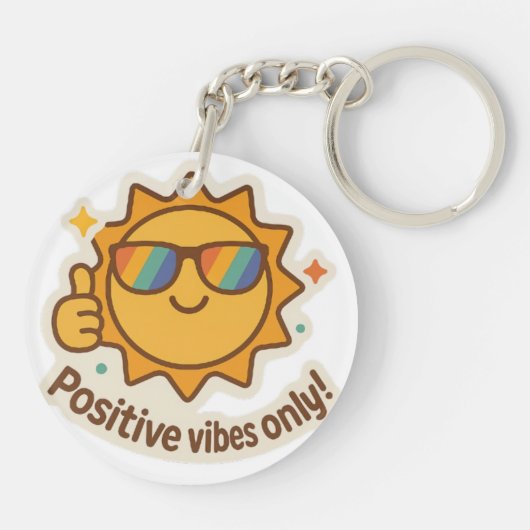 "Vibing & Thriving" Sleutelhanger (Achterkant)