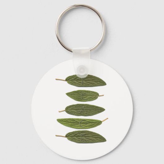 VIBIRNUM verlaat PEACE Sleutelhanger (Voorkant)