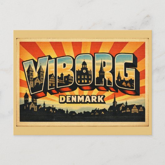 Viborg Denemarken Kathedraal Briefkaart (Voorkant)