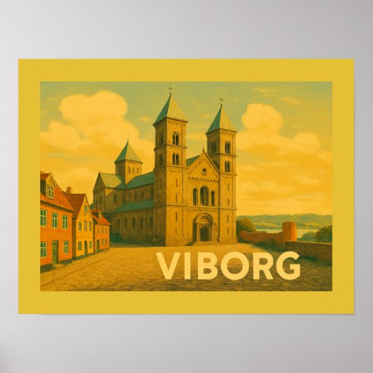 Viborg Denemarken Kathedraal Poster (Voorkant)