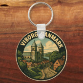 Viborg Denemarken Kathedraal Sleutelhanger (Achterkant)