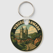 Viborg Denemarken Kathedraal Sleutelhanger (Achterkant)