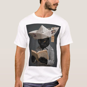 Vibra Bonito Zwarte Kat T-Shirt