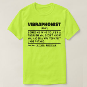Vibrafonist zelfstandig naamwoord percussie instru t-shirt