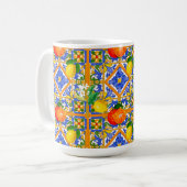 Vibran Mediterraan citroen mok (Voorkant links)