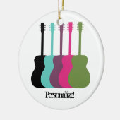 Vibranly gekleurde gitaren Rond Ornament (Links)