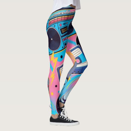 vibrant 90s pop culture-inspired design leggings (Rechts)