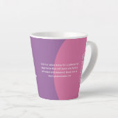 Vibrant Aangepast zakelijk Logo Aangepast spuiten Latte Mok (Rechterhoek)