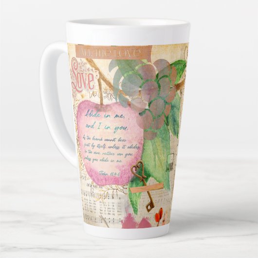 Vibrant Abide in Me Fruitful Faith Art Journal Latte Mok (Linkerhoek)