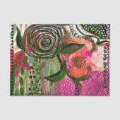 Vibrant Abstract Art Tissue Paper for Scrapbooking Tissuepapier (Voorkant)