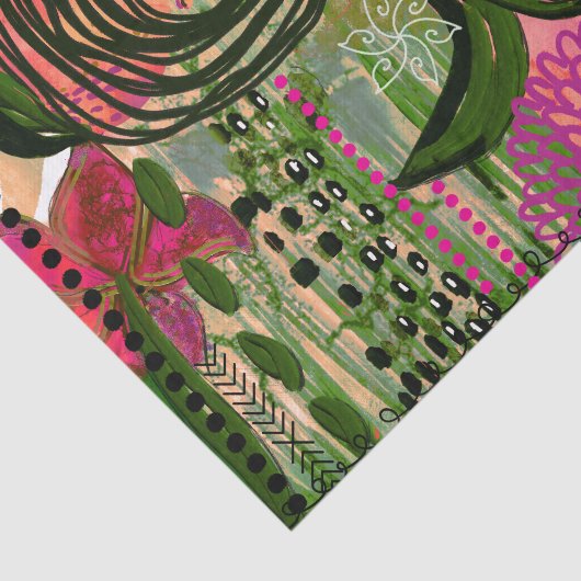 Vibrant Abstract Art Tissue Paper for Scrapbooking Tissuepapier (Detail)