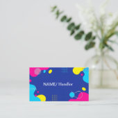 Vibrant Abstract Business Card Visitekaartje (Staand voorkant)