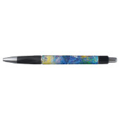 Vibrant Abstract Cat Art Print Pen (Voorkant)
