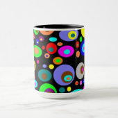 Vibrant abstract circles mok (Midden)