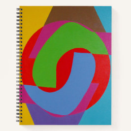 Vibrant Abstract Circles Notebook Notitieboek