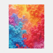 Vibrant Abstract Cloud Hues Fleece Deken (Voorkant)