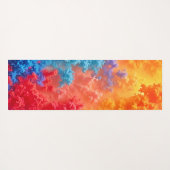Vibrant Abstract Cloud Hues Yogamat (Achterkant (horizontaal))