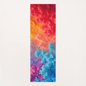 Vibrant Abstract Cloud Hues Yogamat (Voorkant)