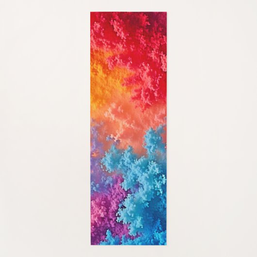 Vibrant Abstract Cloud Hues Yogamat (Voorkant)