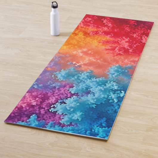 Vibrant Abstract Cloud Hues Yogamat (In situ)
