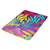 Vibrant Abstract Floral Badmat (Gekanteld)