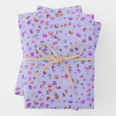 Vibrant Abstract Floral Botanical Wrapping Paper (In situ)