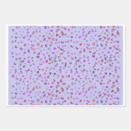 Vibrant Abstract Floral Botanical Wrapping Paper