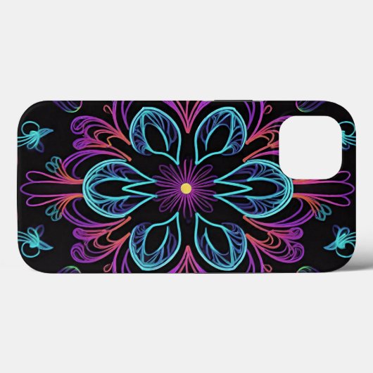 Vibrant Abstract Floral Case-Mate iPhone Case (Achterkant (horizontaal))