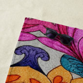 Vibrant Abstract Floral Fusion Pattern Strandlaken (In situ)