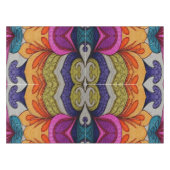 Vibrant Abstract Floral Fusion Pattern Tafelkleed (Voorkant (Horizontaal))