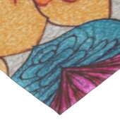 Vibrant Abstract Floral Fusion Pattern Tafelkleed (Gekanteld)