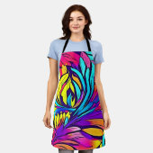 Vibrant Abstract Floral Schort (Gedragen)
