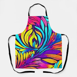 Vibrant Abstract Floral Schort