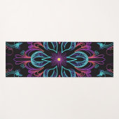 Vibrant Abstract Floral Yogamat (Voorkant (horizontaal))