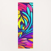 Vibrant Abstract Floral Yogamat (Voorkant)