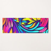 Vibrant Abstract Floral Yogamat (Voorkant (horizontaal))