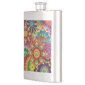 Vibrant Abstract Heupfles (Links)