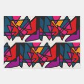 Vibrant Abstract Inpakpapier Vel (Voorkant)