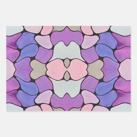 Vibrant Abstract Inpakpapier Vel (Voorkant 2)