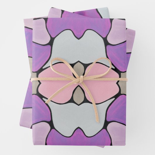 Vibrant Abstract Inpakpapier Vel (In situ)