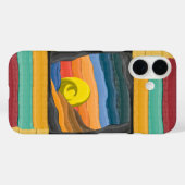Vibrant Abstract Landscape with Yellow Spiral Case-Mate iPhone Case (Achterkant (horizontaal))
