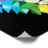 Vibrant Abstract leeuwschilder Poster (Hoek)