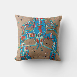 Vibrant Abstract Lobster Kussen